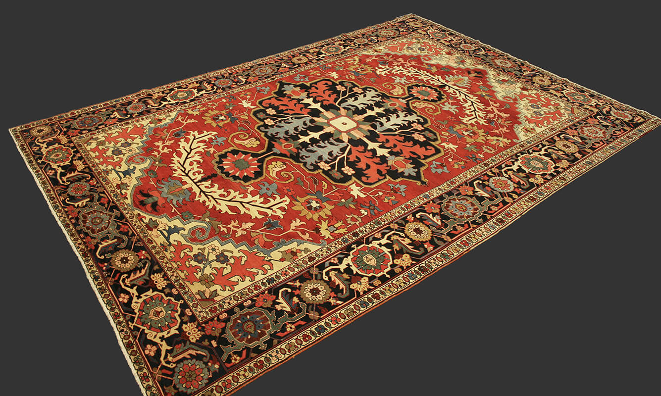 Antique Persian Heriz Serapi Carpet n°:25520200